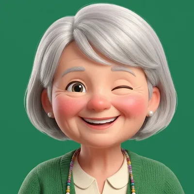 Dottie winking